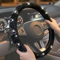 Чохол керма фланель Elegant LADY М 37-39 см Метелик з Білими Стразами (EL 115 261)