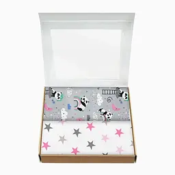 Пелюшки багаторазові Cosas дитячі G&R Panda 2 шт., 80х100 см, сірі - мініатюра 2