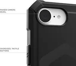 Оригінальний протиударний чохол для iPhone 16e / 17e UAG Essential Armor MagSafe Black 114496114040 - мініатюра 9