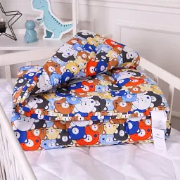 Набір дитячий MirSon зима Kids Time 20-0032 Colored bears 110x140 см EcoSilk: ковдра з подушкою (2200009664779) - мініатюра 4