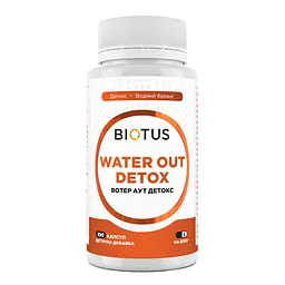 Вотер аут детокс, Water Out Detox, 100 капсул Biotus vit0003178