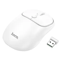 Мышь Hoco GM25 Royal dual-mode business wireless mouse - 2 стандартная Bluetooth 5.2 + 2.4G белая
