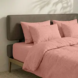 Підковдра двоспальна Cosas Sakura з текстурованої бавовни 175х210 см (153WaffleCottonRose_175q) - мініатюра 2