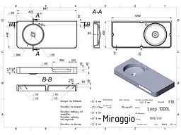 Умивальник Miraggio LOOP 1000 L (8813930) Mirasoft, Матовий, Підвісний, Білий - мініатюра 2