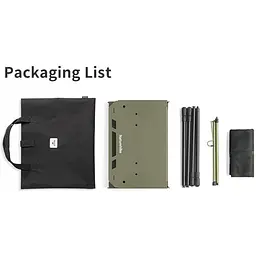 Складаний стіл Naturehike CNK2450JJ025, 60х40 см, алюміній, оливковий - мініатюра 3