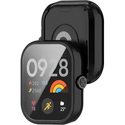 Чохол-накладка DK для Xiaomi Redmi Watch 4 Silicone Face Case (black) - мініатюра 2