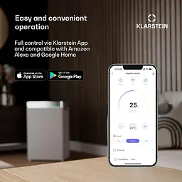 Портативний кондиціонер Klarstein Breeze Box 9K — 9000 БТЕ, інтелектуальний застосунок Б/в - мініатюра 7