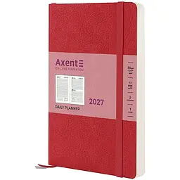 Щоденник Axent 2027 Partner Soft Skin 145x210 мм червоний (8810-27-06-A)