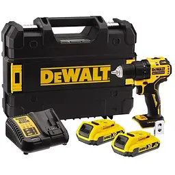 Шуруповерт DeWALT XR Li-Ion 18 В, 65 Нм, 2 АКБ + ЗП, кейс (DCD708D2T)