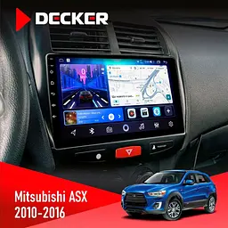 Штатна магнітола Mitsubishi ASX 2010-2016 Decker D10-006 4x64, 4G Decker (НФ-00009505)
