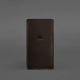 Шкіряний чохол для iPhone 13 Темно-коричневий Краст BlankNote - мініатюра 3