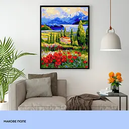 Набір для розпису по номерах "Макове поле" 40*50 см, IDEA2-GX45763, ТМ "99IDEAS" - мініатюра 3