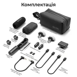 Мікрофон Boya Magic-02 Type-C/Lightning Black (Magic-02) - мініатюра 3