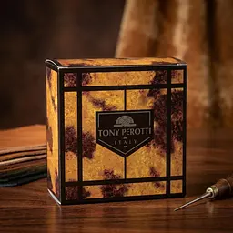 Чоловічий ремінь з натуральної шкіри Tony Perotti Cinture 414 blu (90102) Темно-синій - мініатюра 8