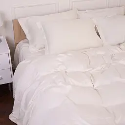 Простирадло на гумці MirSon Tencel №01 White 200х200 см (2200009368363) - мініатюра 3
