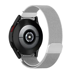 Ремінець для Samsung Galaxy Watch 6 - Сріблястий Watchbands Milanese Loop ширина кріплення 20мм металевий (WB1612516) - мініатюра 3