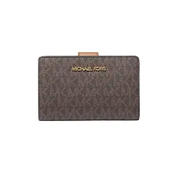 Жіночий гаманець MICHAEL KORS (середній, коричневий з логотипом)