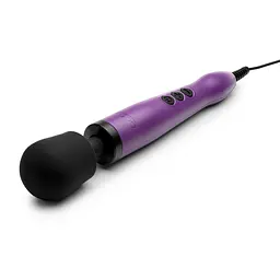 Вібромасажер DOXY Original Purple, дуже потужний, живлення 220В, пульсівні вібрації - мініатюра 3