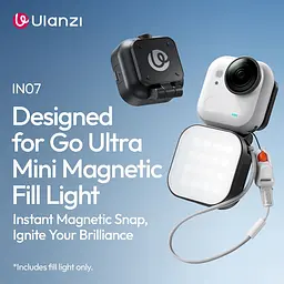 Накамерне світло Ulanzi IN07 Magnet для Insta360 Go Ultra (L294) [168630] - мініатюра 8