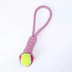 Інтерактивна іграшка для собак Derby Dog Rope Toy with Tennis