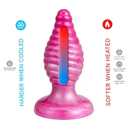 Анальна пробка Silexd Cherry Plug, 9.2 см (рожевий) - мініатюра 3