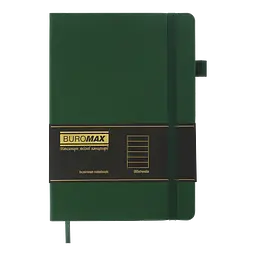 Блокнот діловий Buromax Logo2U Brief А5 96 арк. в лінійку обкладинка штучна шкіра зелений (BM.295204-04) - мініатюра 2