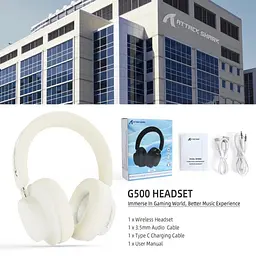 Навушники Attack Shark G500 Wireless (AS-G500-W) White (G-000003988) - мініатюра 2