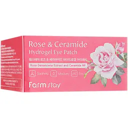 Гідрогелеві патчі для очей FarmStay Rose and Ceramide, 60 шт. - мініатюра 4