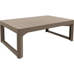 Стіл для саду пластиковий Allibert Keter Lyon rattan table бежевий - мініатюра 4