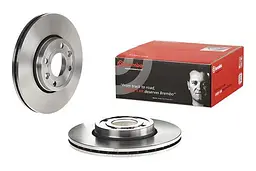 Диск гальмівний вентильований Dacia Logan I, Nissan Micra III-V 01-25р Brembo (09.9078.10)
