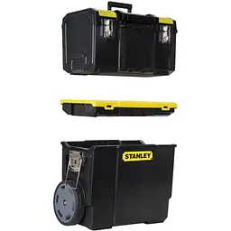 Ящик на колесах Stanley Mobile WorkCenter 3 секції 47.5х28.4х63 см (1-70-326) - мініатюра 4