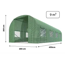 Теплиця-парник Plonos садовая для дома 2x4.5 м - мініатюра 4