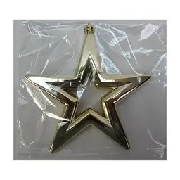 Ялинкова іграшка Novogod`ko Зірка, 15cм, червона, глянець (974442)