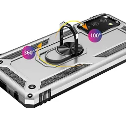 Панель BeCover Military для Samsung Galaxy A02s SM-A025/ A03s SM-A037 / M02s SM-M025 Silver (706015) - мініатюра 3