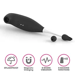 Вібратор для клітора Lovetoy IJOY Rechargeable Clit Pro 19 см чорний - мініатюра 7