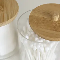 Органайзер для ватних паличок МВМ My Home FH-25 Paris (FH-25 T/WOOD) - мініатюра 4