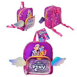 Дитячий рюкзак My Little Pony з блискітками та крилами, фіолетовий (KH80/001L)