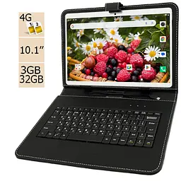 Планшет-телефон Adronix S 232 LTE 2/32 Gold + Чохол-клавіатура - мініатюра 2