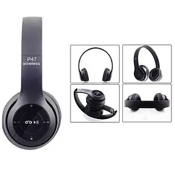 Бездротові Bluetooth навушники Wireless Headset P47 Black - мініатюра 2