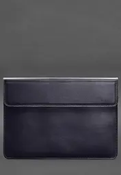 Шкіряний чохол-конверт BlankNote на магнітах для MacBook Pro 16" Темно-синій - мініатюра 2