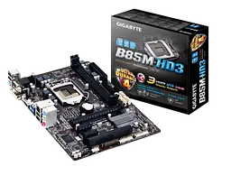 Материнська плата Gigabyte GA-B85M-HD3 LGA 1150 (GA-B85M-HD3) Б/В