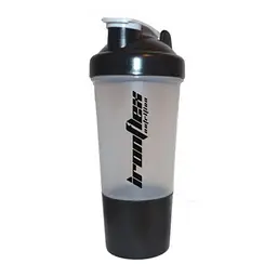 Шейкер IronFlex Shaker 500 мл з пружинкою + контейнер, Transparent