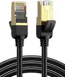 Патч корд Ugreen мережевий кабель Ethernet RJ45 Cat 7 10 Гбіт/с 600 МГц 2м Black (NW106)