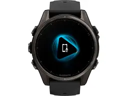 Спортивний годинник Garmin Fenix 8 43mm AMOLED Sapphire Carbon Gray DLC Tit. w. Black/Pebble Gray S. Band (010-02903-20/21) - мініатюра 7