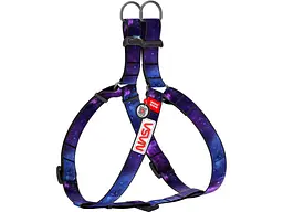 Шлея для собак WAUDOG Nylon з QR-паспортом "NASA21" S (4800-0148)
