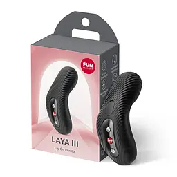 Накладний вібратор Fun Factory LAYA III Black, ефект постукування пальцем - мініатюра 3