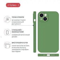 Чохол до мобільного телефона Intaleo SoftShell Apple iPhone 14 Plus Green (1283126562372) - мініатюра 4