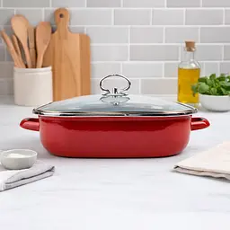 Жаровня антипригарна GARNET з кришкою VITRINOR 27 см 3.5 л - мініатюра 4