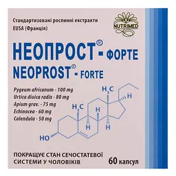 Диетическая добавка Неопрост-Форте 400 мг 60 капсул