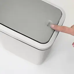 Відро для сміття MBM My Home з кришкою 6 л сіре (BIN-04 6L GRAY) - мініатюра 5